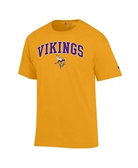 Champion Men's Gold Minnesota Vikings Arch Over Logo T-Shirt