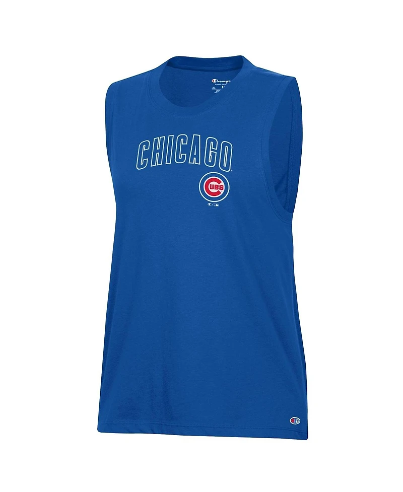 Champion Women's Royal Chicago Cubs Muscle Tank Top