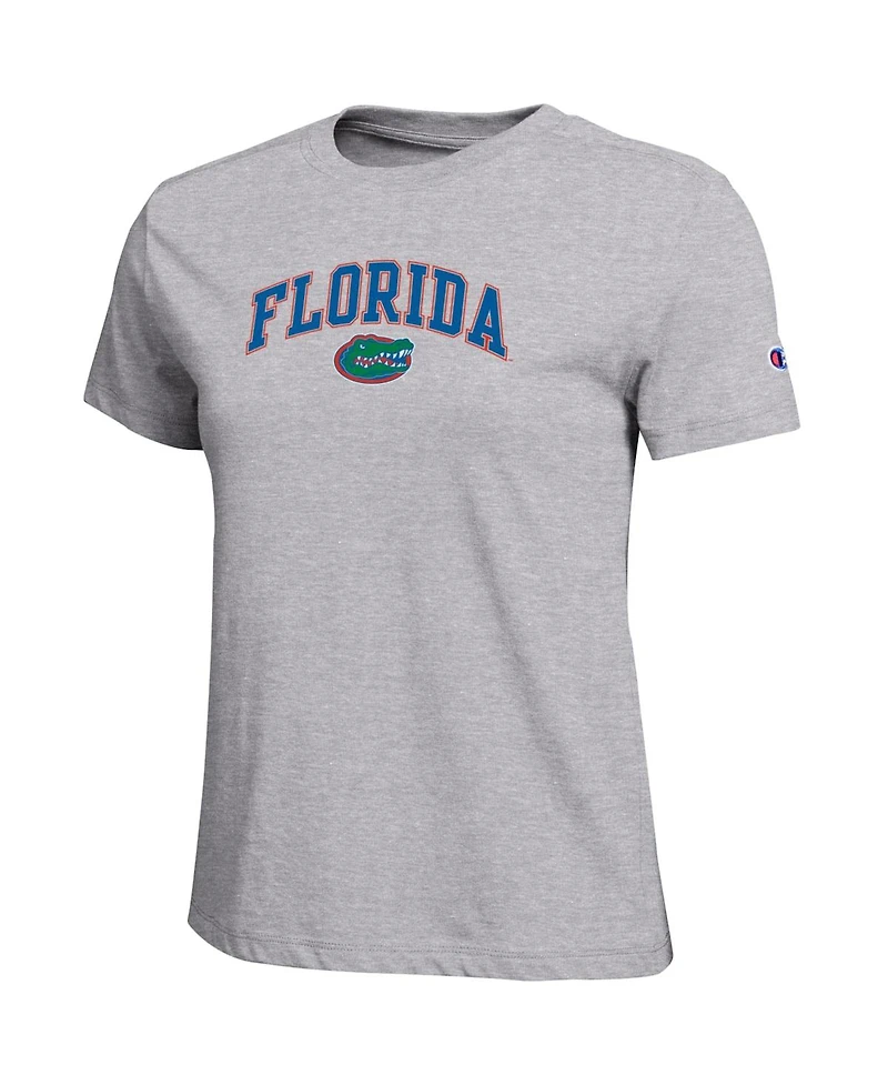 Champion Women's Heather Gray Florida Gators Arched Over Logo T-Shirt