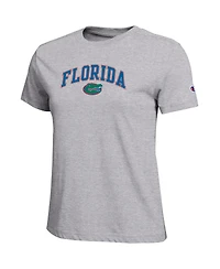 Champion Women's Heather Gray Florida Gators Arched Over Logo T-Shirt