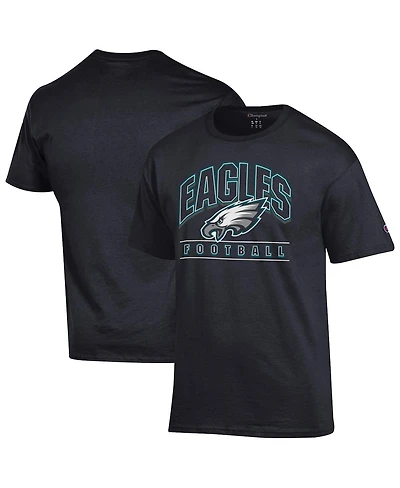 Champion Men's Black Philadelphia Eagles Football T-Shirt