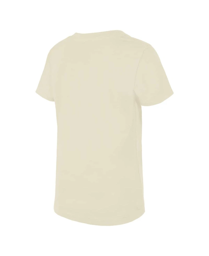 New Era Big Girls Cream Baltimore Orioles 2026 City Connect Flip Sequin V-Neck T-Shirt