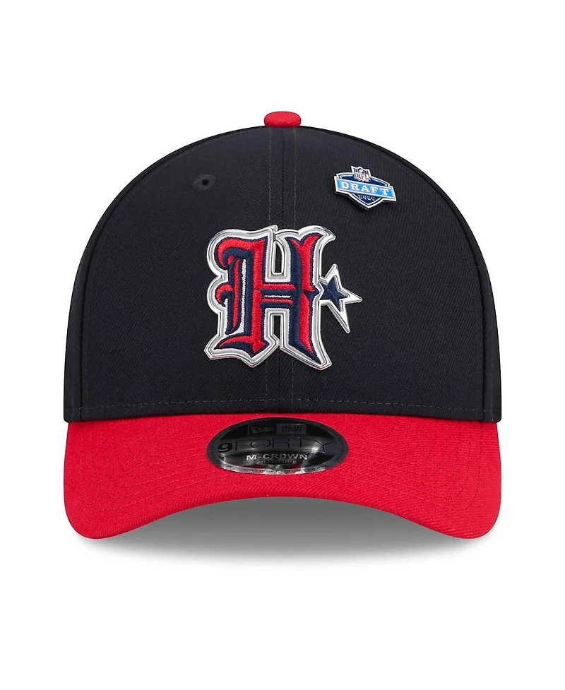 New Era Men's Navy/Red Houston Texans 2026 Nfl Draft 9FORTY M-Crown Adjustable Hat