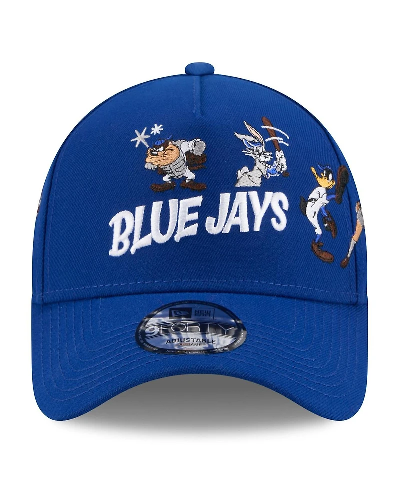 New Era Big Boys and Girls Royal Toronto Blue Jays Looney Tunes A-Frame 9FORTY Adjustable Hat