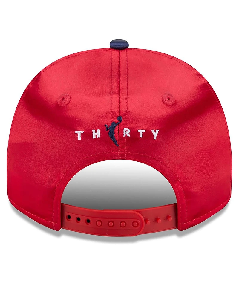 New Era Men's and Women's Red/Navy Indiana Fever 2026 Wnba Draft Satin A-Frame 9FORTY Adjustable Hat