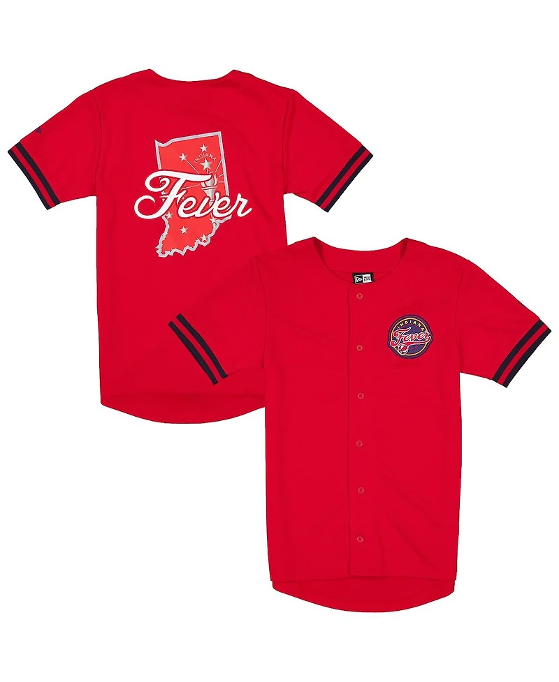 New Era Men's Red Indiana Fever 2026 Wnba Draft Hometown Baseball Jersey