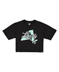 New Era Women's Black York Liberty 2026 Wnba Draft Hometown Boxy T-Shirt