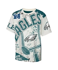 Outerstuff Big Boys and Girls Cream Philadelphia Eagles Top Player T-Shirt