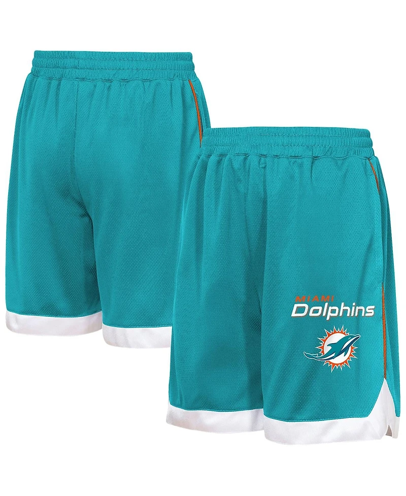 Outerstuff Big Boys and Girls Aqua Miami Dolphins All Star Mesh Shorts