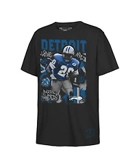 Mitchell & Ness Big Boys and Girls Barry Sanders Black Detroit Lions Star Player T-Shirt