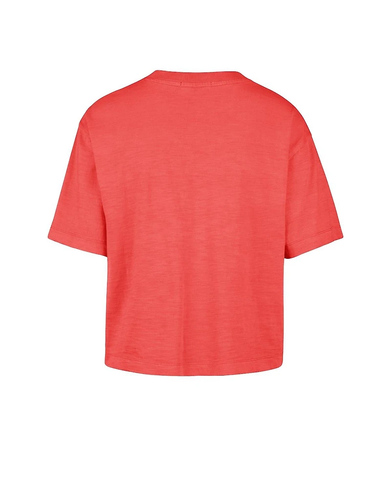 '47 Brand Women's Red Kansas City Chiefs Cropped Mindi Slub T-Shirt