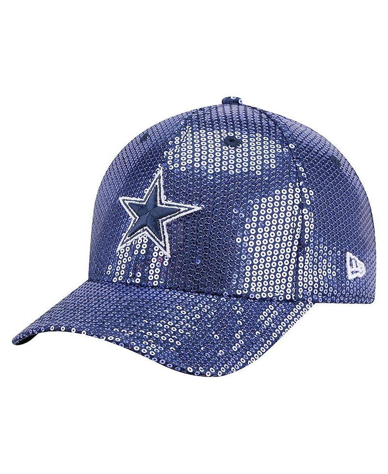 New Era Women's Navy Dallas Cowboys Sequin 9FORTY Adjustable Hat