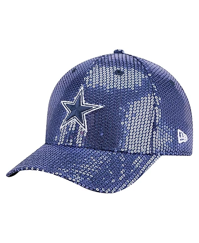 New Era Women's Navy Dallas Cowboys Sequin 9FORTY Adjustable Hat