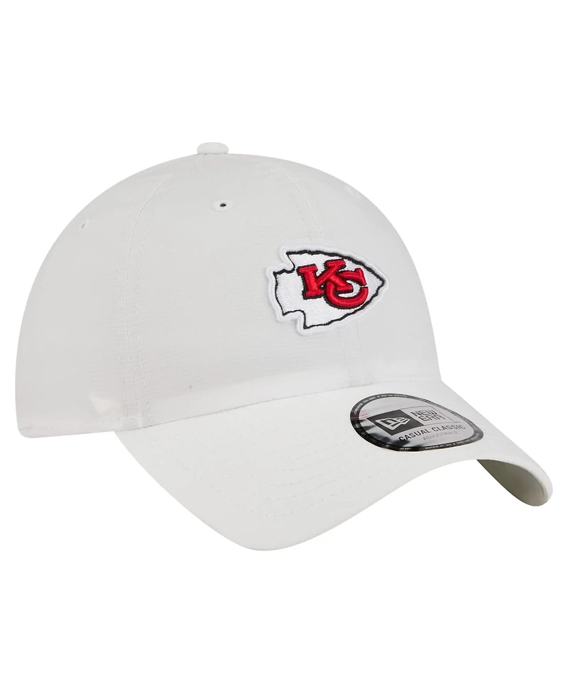 New Era Men's White Kansas City Chiefs Ripstop Casual Classic Adjustable Hat