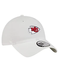 New Era Men's White Kansas City Chiefs Ripstop Casual Classic Adjustable Hat
