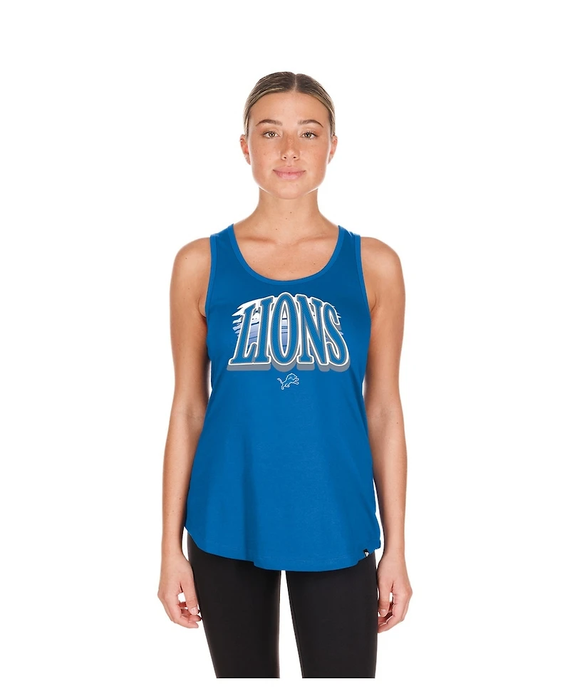 New Era Women's Blue Detroit Lions Summer Tank Top