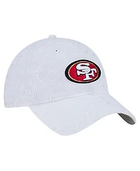 New Era Women's White San Francisco 49ers Floral 9TWENTY Adjustable Hat