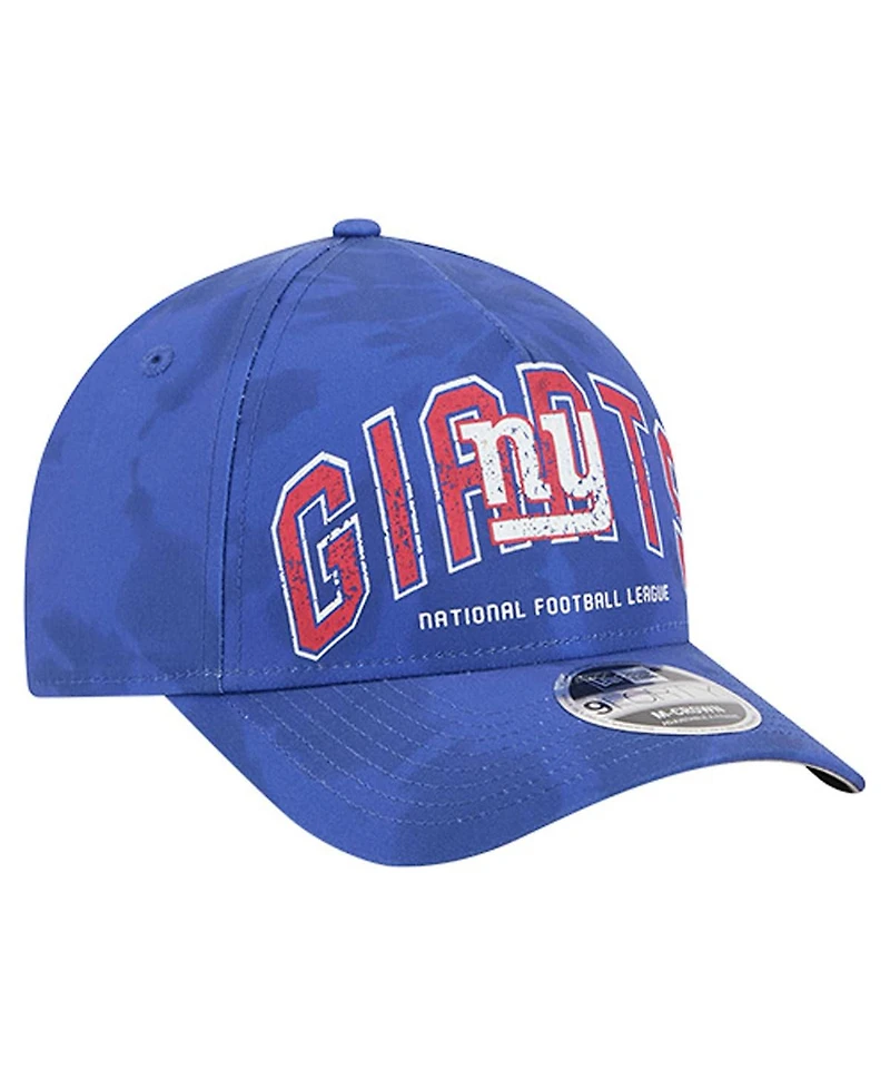 New Era Men's Royal New York Giants Tie Dye Fade 9Forty M-Crown A-Frame Adjustable Hat