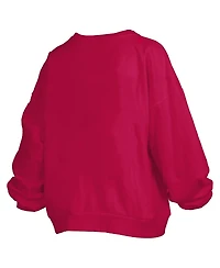 Pressbox Women's Crimson Washington State Cougars Janise Fleece Sweatshirt