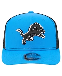 New Era Men's Blue Detroit Lions 9SEVENTY Trucker Adjustable Hat