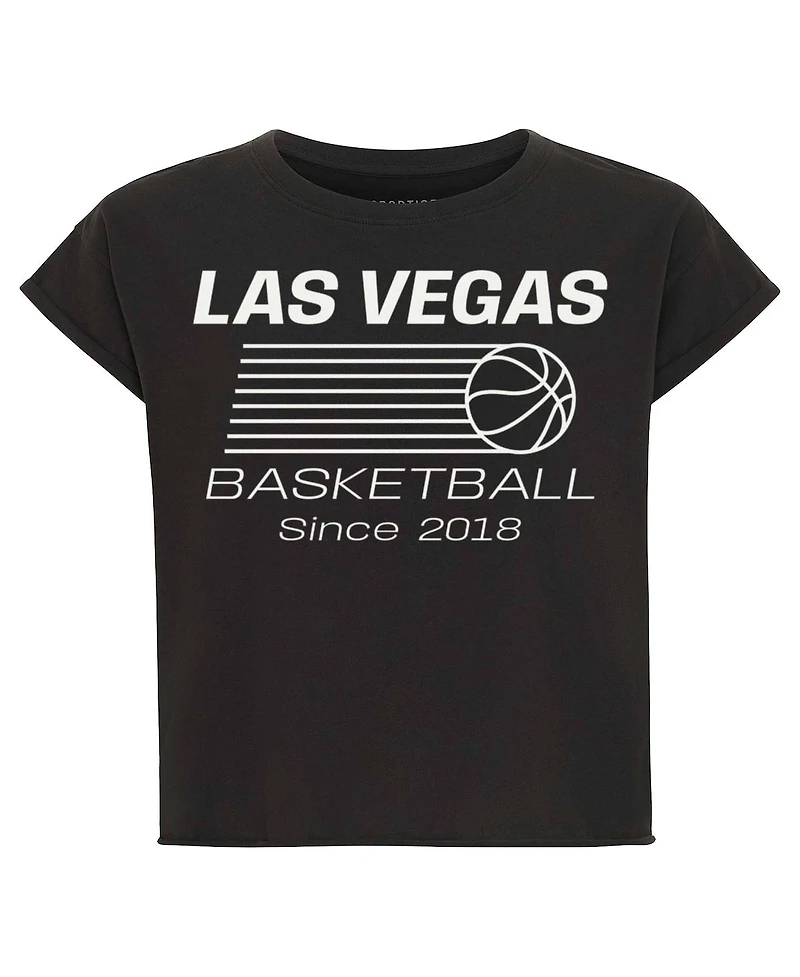 Sportiqe Women's Anthracite Las Vegas Aces Athletic Club Collection Alana T-Shirt