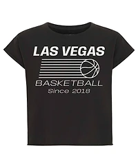 Sportiqe Women's Anthracite Las Vegas Aces Athletic Club Collection Alana T-Shirt