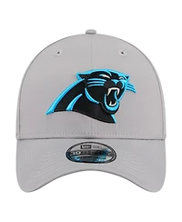 New Era Men's Gray Carolina Panthers Perforated 39THIRTY Flex Hat