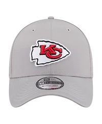 New Era Men's Gray Kansas City Chiefs Perforated 39THIRTY Flex Hat