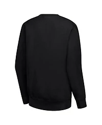 G-iii 4Her by Carl Banks Women's Black Minnesota Wild Filigree Team Graphic Fleece Pullover Sweatshirt