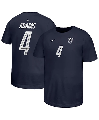 Nike Big Boys and Girls Tyler Adams Navy Usmnt Away Player Name Number T-Shirt