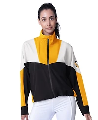 Msx By Michael Strahan Women's Black/Gold Pittsburgh Penguins Tessa Full-Zip Jacket
