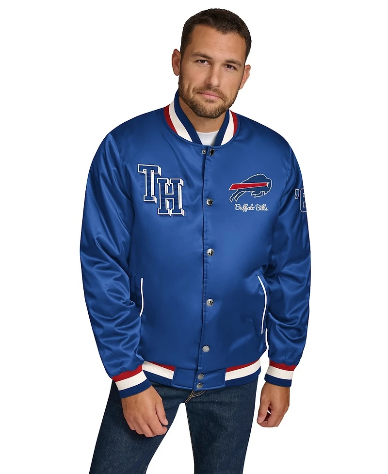 Tommy Hilfiger Men's Royal Buffalo Bills Dante Full-Snap Satin Jacket