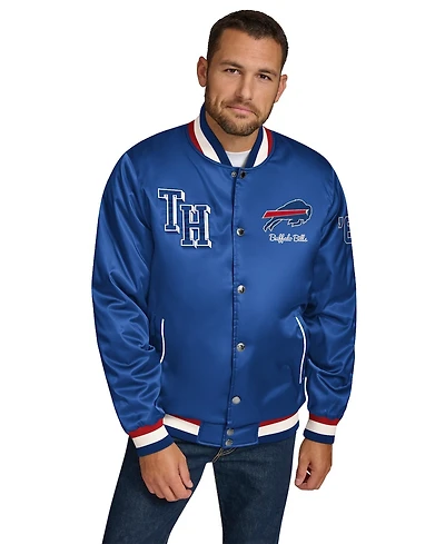 Tommy Hilfiger Men's Royal Buffalo Bills Dante Full-Snap Satin Jacket