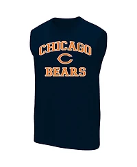 Fanatics Men's Navy Chicago Bears Big Tall Hart Soul Muscle Tank Top