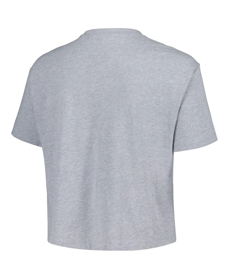 Stadium Essentials Women's Heather Gray Connecticut Sun City Year Cropped T-Shirt