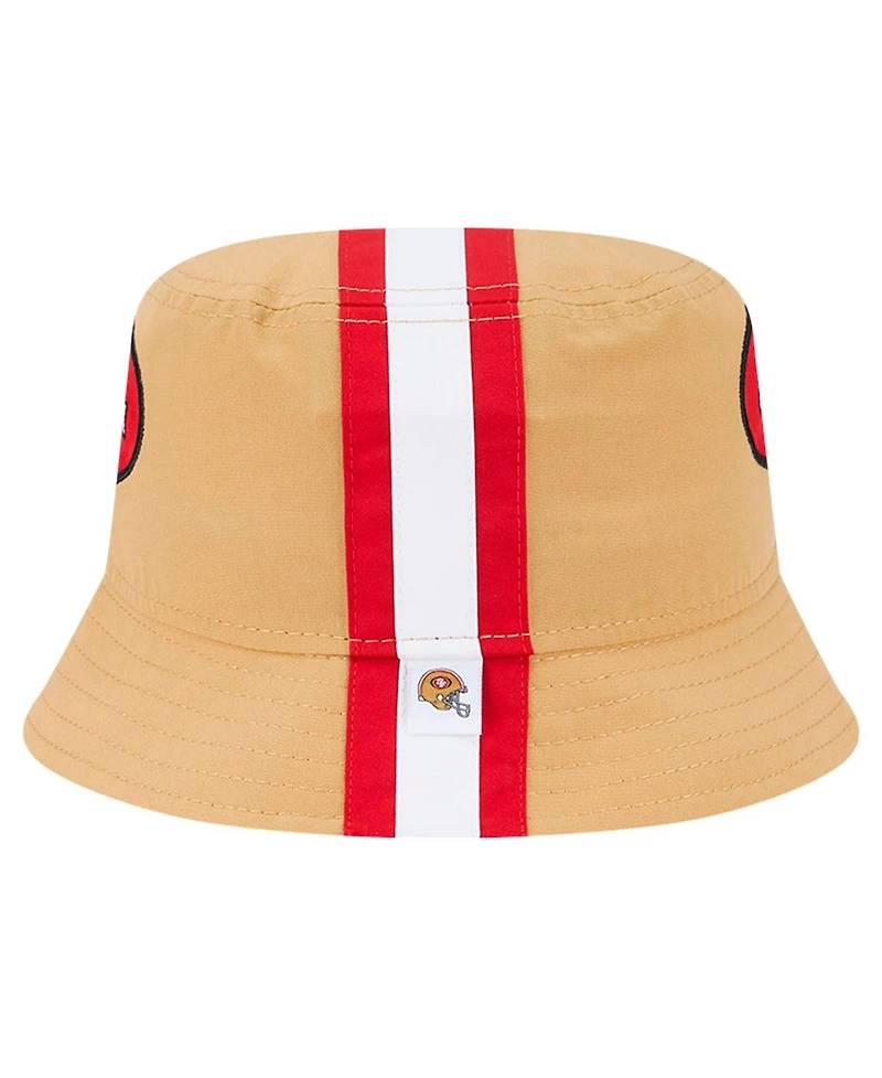 New Era Men's Gold San Francisco 49ers Helmet Bucket Hat