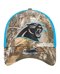 New Era Men's Realtree Camo/Blue Carolina Panthers Active 39THIRTY Flex Hat