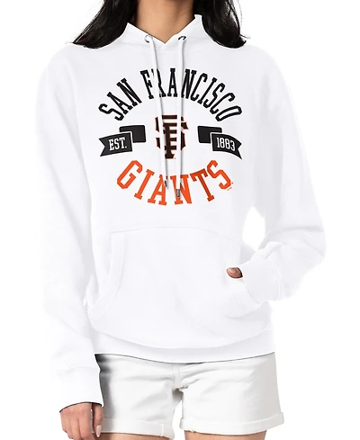 G-iii 4Her by Carl Banks Women's White San Francisco Giants City Graphic Pullover Hoodie
