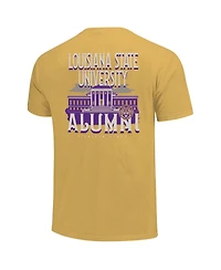 Image One Men's and Women's Gold Lsu Tigers Comfort Colors Campus Alumni T-Shirt