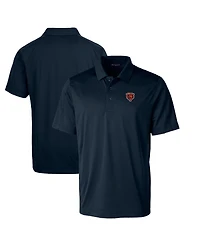 Cutter & Buck Men's Navy Chicago Bears Throwback Logo Big Tall Prospect Textured Stretch Polo Shirt