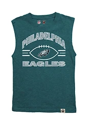 Wes & Willy Big Boys and Girls Heather Midnight Green Philadelphia Eagles Muscle Tank Top