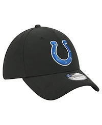 New Era Men's Black Indianapolis Colts Core Team 39THIRTY Flex Hat