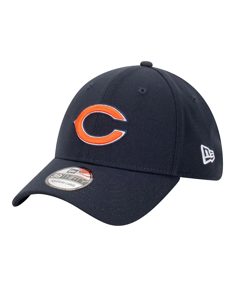 New Era Men's Navy Chicago Bears Core Team 39THIRTY Flex Hat