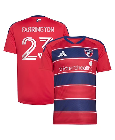 Adidas Men's Logan Farrington Red Fc Dallas 2026 Dna Kit Replica Jersey