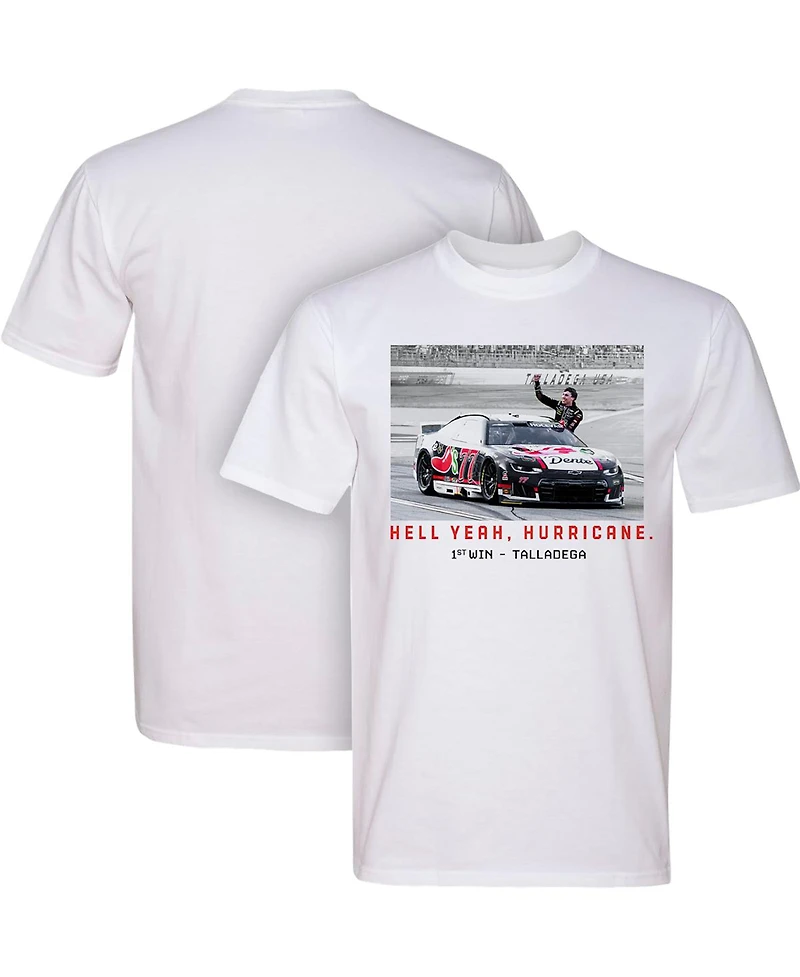 Classic Ink Men's White Carson Hocevar Yeah Hurricane 1st Win T-Shirt