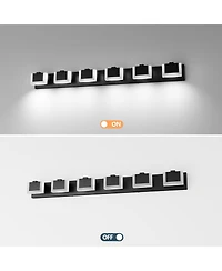 Busdays 6 Light Led Modern Bathroom Vanity Light Fixture Acrylic Vanity Lights