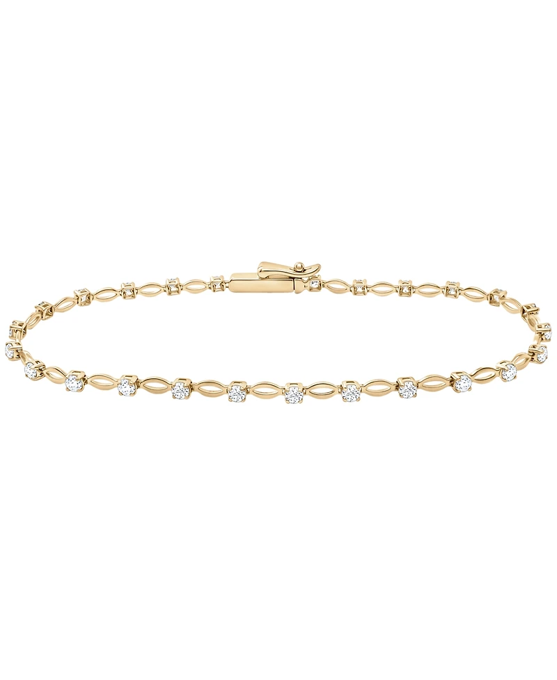 Macy's Diamond (1 ct. t.w.) Bracelet in 10k Yellow Gold