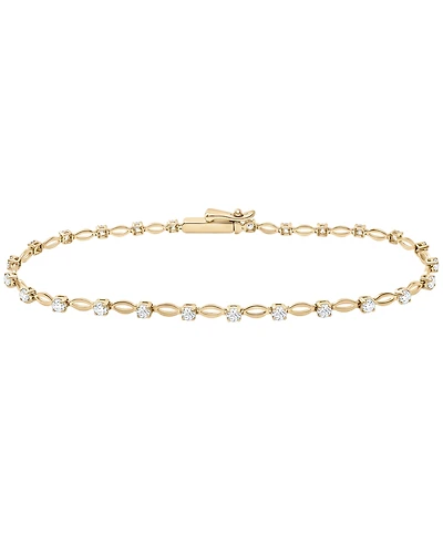 Macy's Diamond (1 ct. t.w.) Bracelet in 10k Yellow Gold