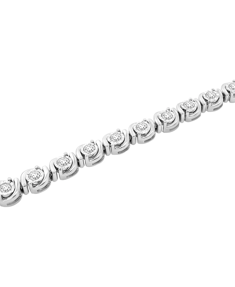 Macy's Diamond (1 ct. t.w.) Bracelet in Sterling Silver