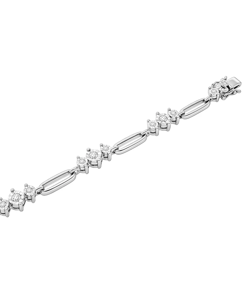 Macy's Diamond (1/2 ct. t.w.) Bracelet in Sterling Silver